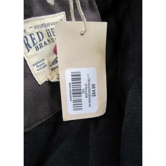 Redhead Buffalo Heavy Washed Canvas Hooded Full Zip Jacket Brown 3XL NWT - Picture 7 of 8